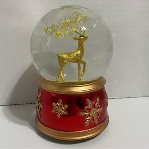Vintage Sankyo  Merry Christmas Snow Globe  Musical Rare